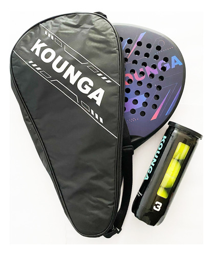 Kit Pala De Pádel Kounga, Pelota Y Funda