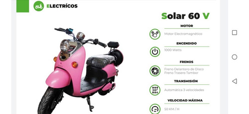 Imagen 2 de 8 de Motoneta Eléctrica