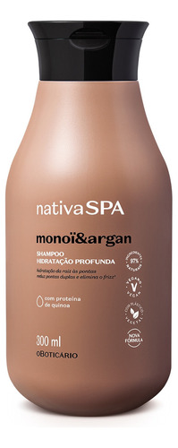 Nativa Spa Monoï & Argan Shampoo 300ml O Boticário