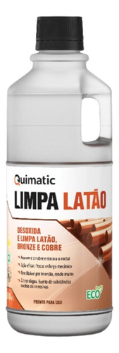 Limpa Latão Desoxida Bronze Cobre Quimatic 500ml Tapmatic