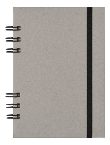 Cuaderno Gris Chico 180 Hojas A6 (10x15) Tapa Dura Ecologico