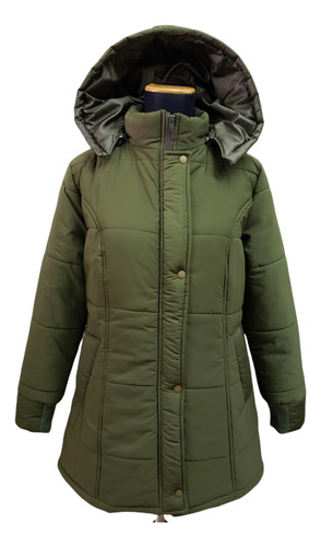 Campera Parka Inflable De Mujer En Microfibra Talles Grandes