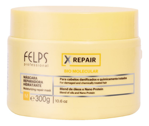 Felps Xrepair Kit Bio Molecular Shampoo + Cond + Máscara