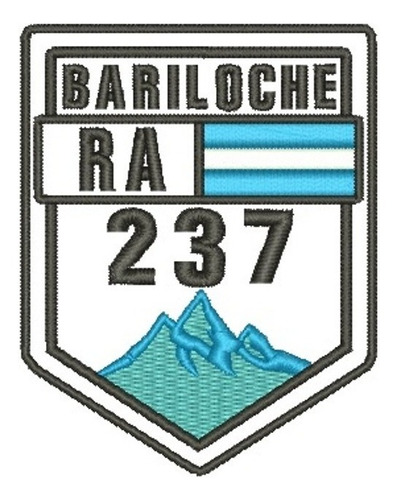 Patch Bordado Termocolante  - Ruta 237 Bariloche Argentina