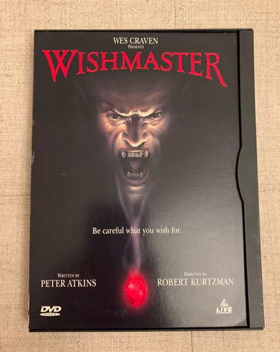 Dvd Wishmaster Wes Craven Importado Usado Snapcase Raro