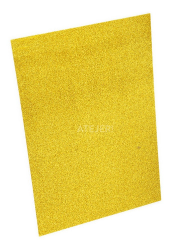 Imagen 8 de 9 de Goma Eva Autoadhesiva Glitter Brillo Cbx A4 X 10 Unidades