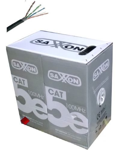 Bobina 305mt Cable Utp Exterior Cat5e 100% Cobre Video Cctv 