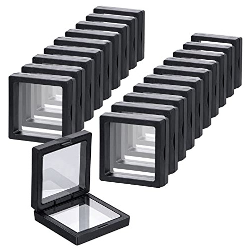 Black 3d Floating Frame Display Holder Stands, 20 Pcs C...