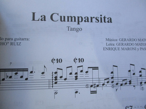 Imagen 3 de 3 de Tangos, Album Nº 5 Arreglos De Aníbal Arias. Guitarra