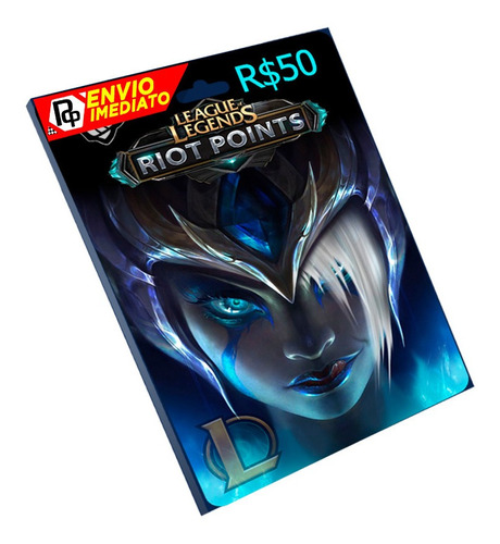 Cartão League Of Legends R$ 50 Reais Riot Points Lol Rp Br