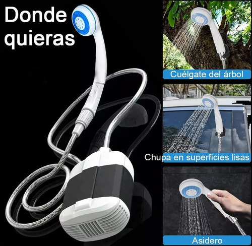 Pack X2 Ducha Portátil Para Camping Recargable Al Aire Libre