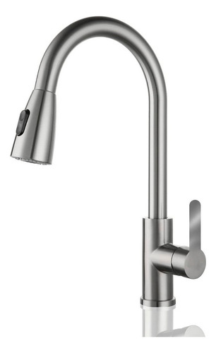 Llave Grifo Monomando Lavaplatos Extensible Niquel