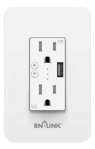 Bn-link - Tomacorriente Inteligente De Pared Con Puerto Usb