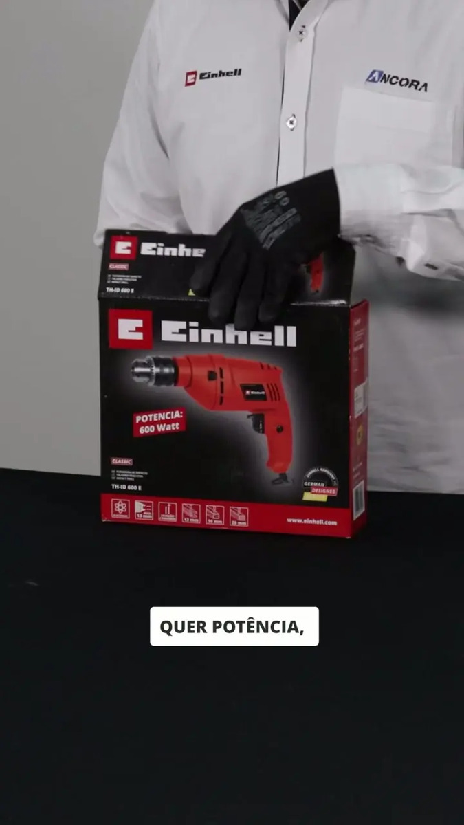 Furadeira De Impacto Einhell Th-id 600 E Vermelho 127v 60 Hz