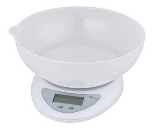 Balança De Cozinha Digital 5kg Alta Precisão Dieta Nutrição Capacidade máxima 5 kg Cor Branca