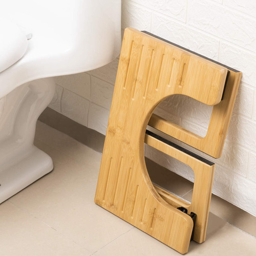 Taburete De Baño Amazerbath Taburete De Bambú Para Inodoro D