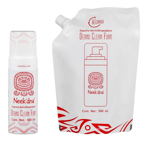Imagen 3 de 3 de Kit Para Tatuar: Espuma Dermolimpiadora + Eco-recarga