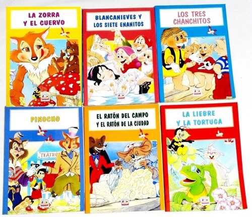 6 Cuentos Infantiles Pinocho Blancanieves Como Nuevo Lote 3