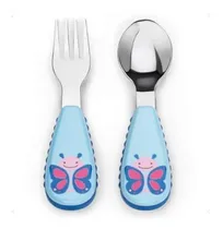 Comprar Kit De Talheres Borboleta Infantil Colher E Garfo Skip Hop