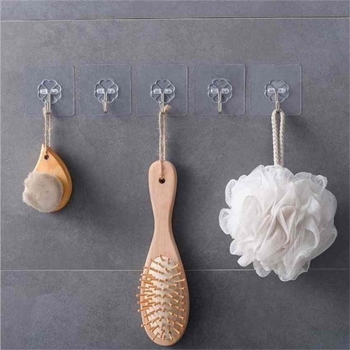 Imagen 4 de 10 de Gancho Adhesivo Para Pared / Colgador Metálico Con Adhesivo