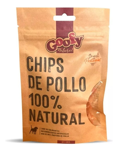 Snack Natural Goofy  Perros  Chips  De Pollo 60gr