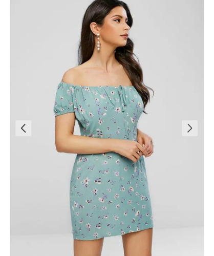 Vestido Corto Floreado