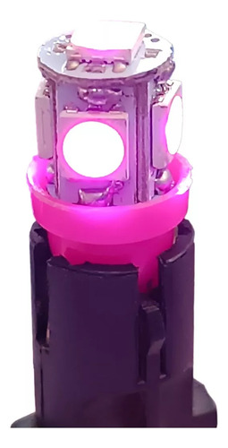 X2 Led T10 Rosada / Cola De Pez 12v
