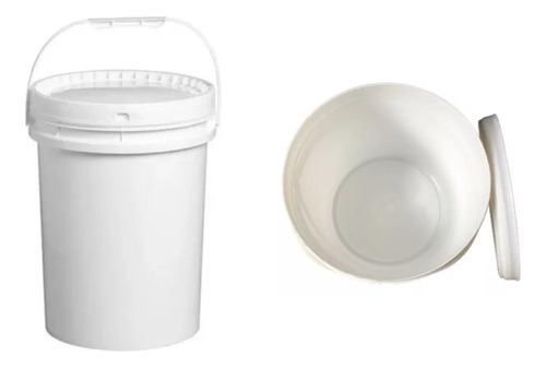 Balde Industrial Jaguar Capacidade De 20 Litros Cor Branco