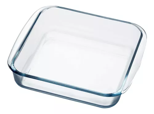 Plato hondo para horno cristal con tapa 21 cm