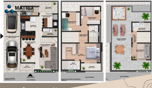 Imagem 11 de 12 de Sobrado À Venda, 203 M² Por R$ 1.250.000,00 - Bacacheri - Curitiba/pr - So2596
