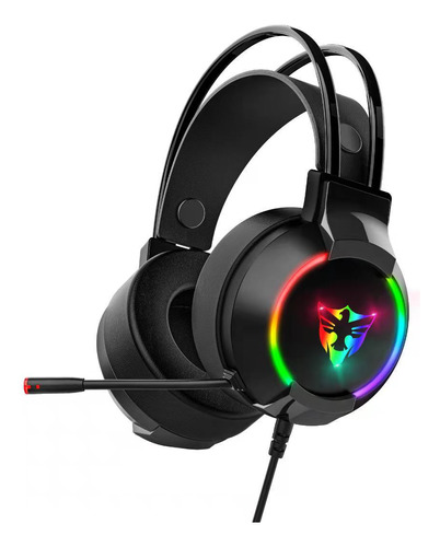 Audífonos Gamer Killsoul Usb 7.1 Negro Con Luz Rgb Led