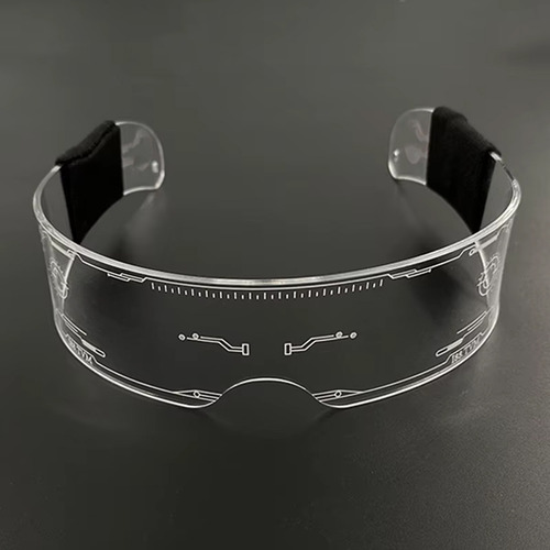 10x Óculos Led Futurista Para Festa/balada/rave Tiktok Fg40