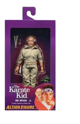 Neca The Karate Kid Mr. Miyagi Clothed 100% Original