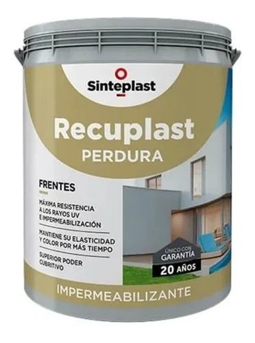 Recuplast Perdura Impermeabilizante Premium Para Frentes 20l