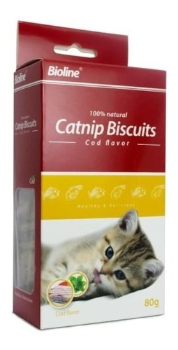 Imagen 1 de 2 de Galletas De Hierba Gatera P/ Gato Forma Pez Catnip Biscuits