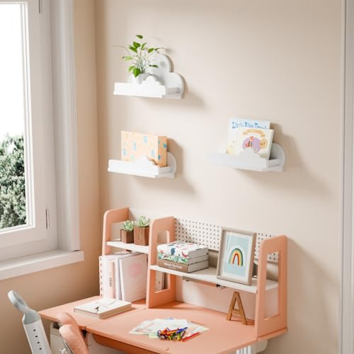 Estanterías Nube Para La Habitación De Los Niños, Set De 3 E
