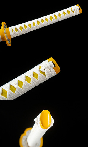 Katana Demon Slayer Zenitsu Full Tang Hecho A Mano Filo Real