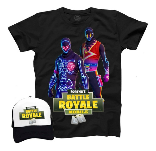Camiseta Fortnite Battle Royale + Gorra Promo Exclusiva !
