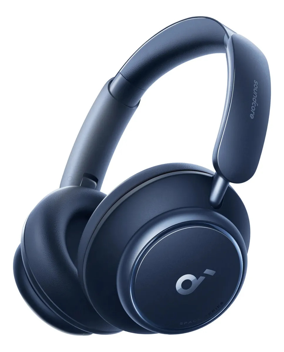 Audífonos Diadema Gamer Anker Soundcore Space Q45, Inalámbricos, Gamer, Cancelación Activa de Ruido (reduce hasta 98%), 50h con ANC y 65h estándar, Hi-Res, Bluetooth 5.3, LDAC, Cómodos, Color Azul