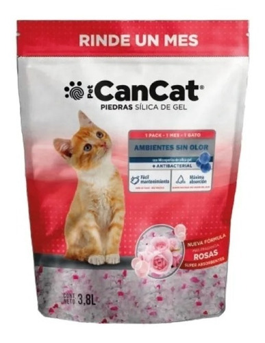 Silica Can Cat Rosas 3.8 Lts