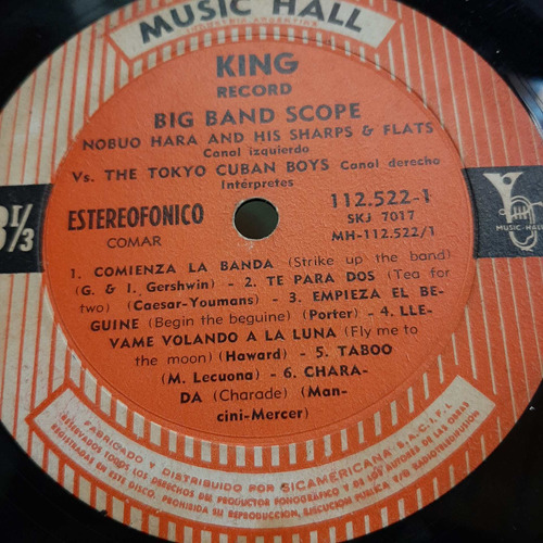 Sin Tapa Disco Nobuo Hara Vs Tokyo Cuban Big Band Scope Cl0