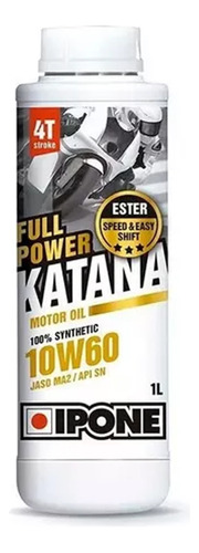 Aceite Motor Ipone Full Power Katana 10w60 100% Off Road