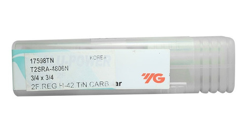 Cortador De Carburo 3/4 X 1-1/2 X 4 Pulgadas 2f Tin Yg-1