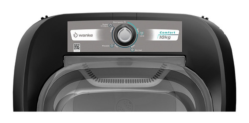 Máquina de lavar semi-automática Wanke LWBE100T preta 10kg 220 V