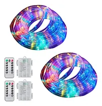 Comprar Juego De 2 Luces De Navidad Multicolor Exteriores Contr...