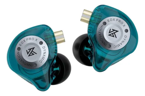 Auriculares Kz Edx Pro X Color Cyan Diseño Dinámico
