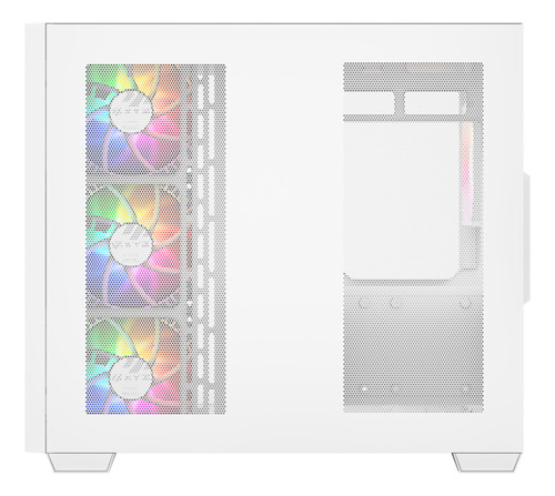 Gabinete Xyz Qubex White 4 Fans Arg Controller Dual Chamber Usb C