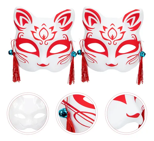 Máscaras De Gato Para Halloween, Máscara De Zorro, Animal, 2