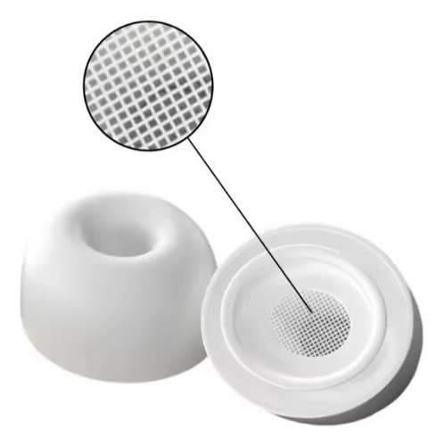 4 Pares Repuestos De Almuedillas Para Airpods Pro Y Pro2 Blanco