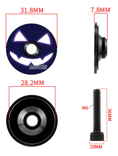 3 Tapa Del Vástago Del Auricular De La